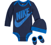 Nike Conjunto de tres piezas - Bebé (0-6 M) - Azul (6-12M)