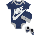 Nike Conjunto de tres piezas - Bebé (0-6 M) - Azul (6-12M)