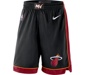 Miami Heat Icon Edition Pantalón corto Nike NBA Swingman - Hombre - Negro (XXL)