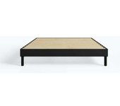 Hypnia Somier esencial niño madera antracita 90x190cm