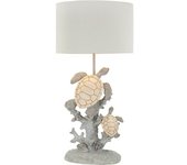 Mauro Ferretti Lámpara de mesa tortugas de resina gris ø 30,5x63,5 cm