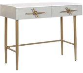 Fijalo Consola de mango y hierro en blanco 90x45x74cm