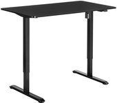 Tectake Escritorio eléctrico ajustable en altura, negro