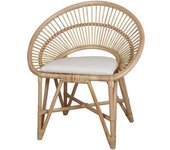 MISTERWILS Silla de ratán natural rayman - natural - 86x76x57