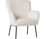Klast Home Butaca de lectura de borreguito blanco 73 x 87
