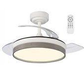 Ventilador led aspas plegables tamero mini ceniza cct dim (46w)