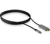 IB-CB020-C 1,8 m HDMI USB Tipo C Plata, Cable