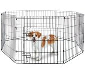 Complementos Parque para Cachorros Metálico con Puerta 60 x 60 cm