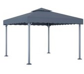 vidaXL Cenador Gris Antracita Aluminio 300x300 Cm