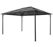vidaXL Cenador Con Tejado Aluminio 4x3x2.6 M Negro