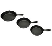 vidaXL Set De 3 Sartenes Grill De Hierro Fundido