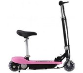 vidaXL Patinete Eléctrico Con Asiento Rosa 120 W