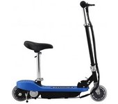 vidaXL Patinete Eléctrico Con Asiento Azul 120 W