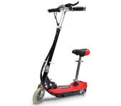 vidaXL Patinete Eléctrico Con Asiento Rojo 120 W
