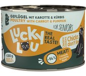 Lucky Lou Senior 6 x 200 g comida húmeda para gatos - Ave