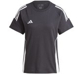 Camiseta de fútbol adidas tiro24 mujer negro
