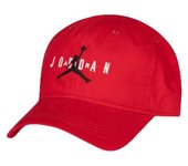 Gorra jordan curve brim adjustable niño rojo