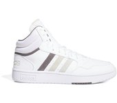 Zapatillas adidas hoops 3.0 mid hombre blanco