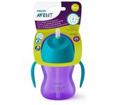 Avent Vaso con Pajita y Asas Morado 210 ml +6 meses