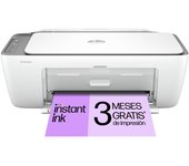 HP DeskJet 2820e Multifunción Color WiFi Blanca + 3 Meses Gratis de Impresión Instant Ink con HP+