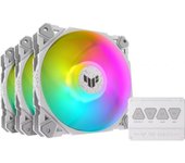 Asus TUF Gaming TF120 ARGB White Edition Kit de 3 Ventiladores con Control de Aire 120mm Blanco