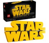 Lego Star Wars Logotipo de Star Wars para Construir, Rótulo, Set para Construir y Exponer 18+ Años
