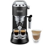 Delonghi Dedica Style EC685BK Cafetera Espresso Manual Con Función Flow Stop + Molinillo De Regalo