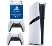 Sony PlayStation 5 Pro + 2 DualSense White Mando Inalámbrico + Tarjeta 20€ para PlayStation Store