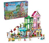 Lego Friends Apartamentos y Tiendas de Heartlake City, Juguetes con Mini Muñecos y Gatos +12 Años