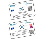 Servivant Tarjeta PVC AESA Personalizable Impresión Doble Cara Número Operador + Certificado Dron