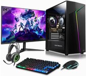 VolttierPC PC Gaming Completo AMD Ryzen 3 3200G/16GB/1TB SSD + Monitor 24" + Teclado/Ratón