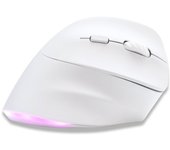 Bluestork Ergo Lumi Ratón Vertical Ergonómico Inalámbrico para Mano Derecha RGB 2400 DPI Blanco