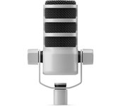 Rode PodMic Micrófono Dinámico de Calidad de Transmisión con Soporte Giratorio Integrado Blanco