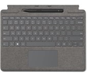 Microsoft Signature Funda con Teclado Platino para Surface Pro 8/9/X + Surface Pen 2