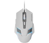 Mars Gaming MMM024 Ratón Gaming RGB Flow Sensor Óptico 4000 DPI Blanco