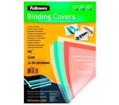 Tapa De Encuadernacion Fellowes Din A4 Pvc Transparente Cristal 180 Micras Pack De 100 Unidades