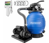 Depuradora piscina sistema filtro de arena 10200L/h 4 vías
