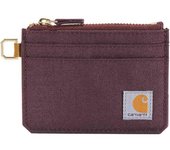 Carhartt Nylon Duck Zipped Monedero para damas - Rojo (un tamaño)