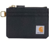 Carhartt Nylon Duck Zipped Monedero para damas - Negro (un tamaño)