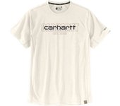 Carhartt Force Relaxed Fit Midweight Short-Sleeve Logo Graphic Camiseta - Beige
