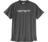 Carhartt Force Relaxed Fit Midweight Short-Sleeve Logo Graphic Camiseta - Gris Blanco (2XL)
