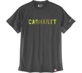 Carhartt Force Flex Block Logo Camiseta - Gris (S)