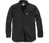 Carhartt Rugged Professional Work Camisa de manga larga - Negro (XL)