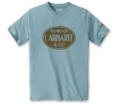Carhartt Relaxed Fit Short-Sleeve Hamilton Graphic Camiseta - Turquesa