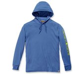 Carhartt Force Pesca gráfico sudadera con capucha - Azul (M)