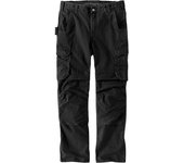 Carhartt Relaxed Fit Straight Steel Rugged Flex Ripstop Double-Front Cargo Pantalón - Negro (32 38)