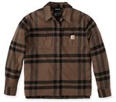 Carhartt Loose Fit Midweight Flannel Camisa Damas - Marrón (XL)