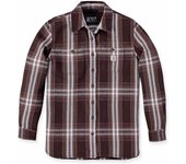 Carhartt Loose Fit Heavyweight Twill Camisa Damas - Lila Marrón (S)