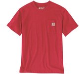 Carhartt Relaxed Fit Heavyweight K87 Pocket Camiseta - Rojo (XL)