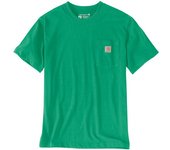 Carhartt Relaxed Fit Heavyweight K87 Pocket Camiseta - Verde (XS)